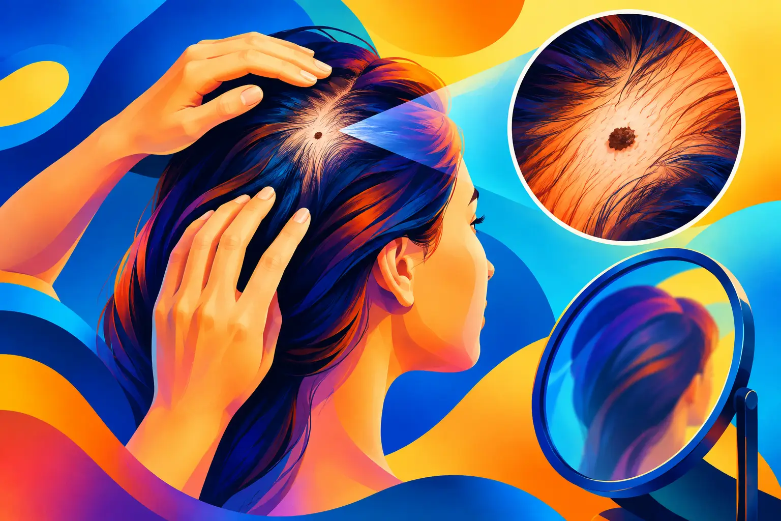 How to Check Scalp Moles Safely Yourself
