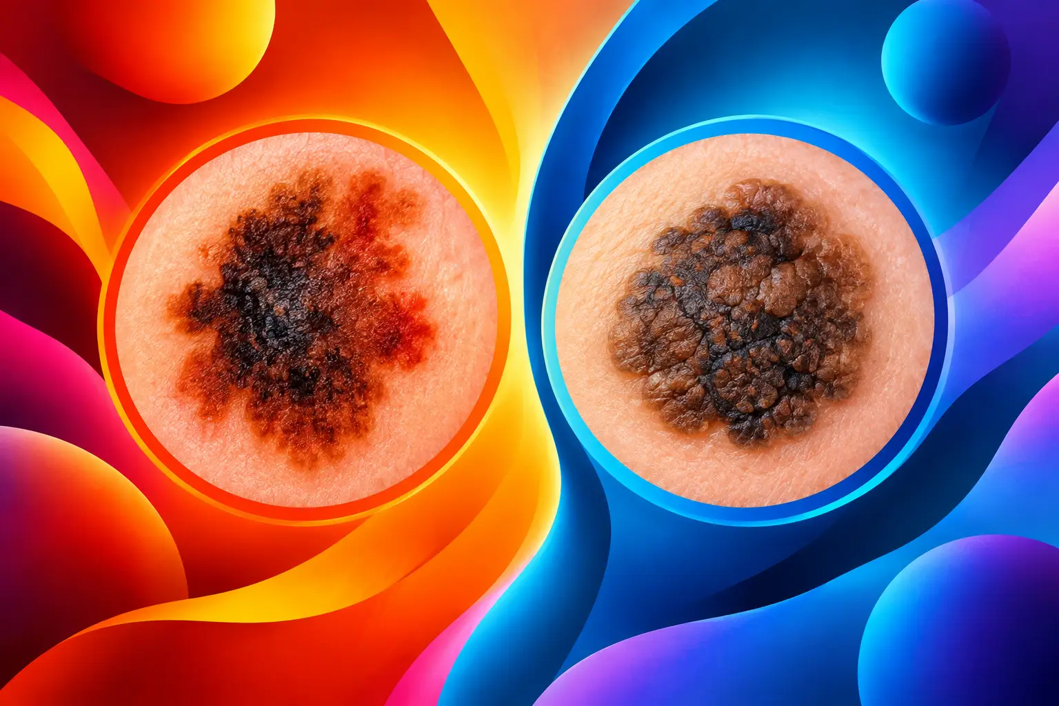Melanoma Versus Seborrhoeic Keratosis Compared